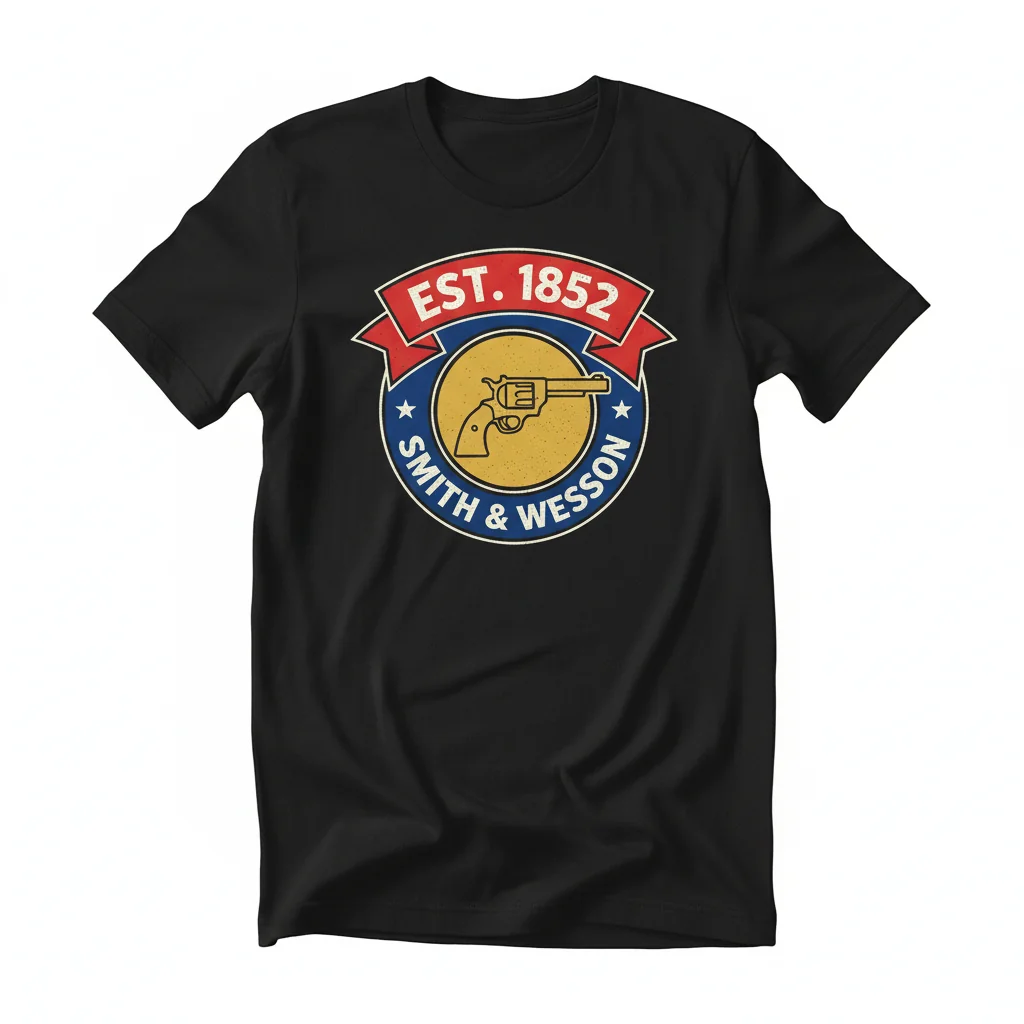 Smith & Wesson 1852 Heritage T-Shirt - Classic Revolver Apparel