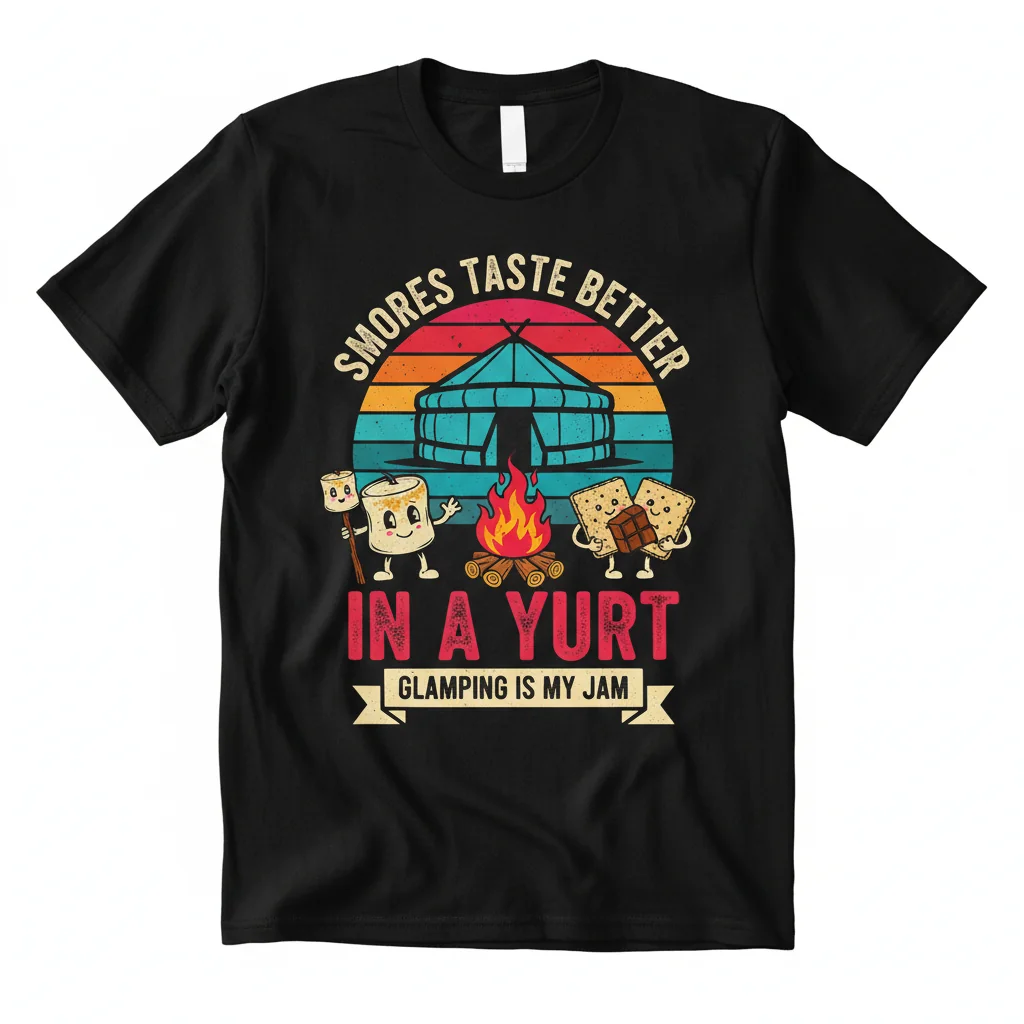 Cozy Yurt & S'mores - Glamping Adventure Essential T-Shirt