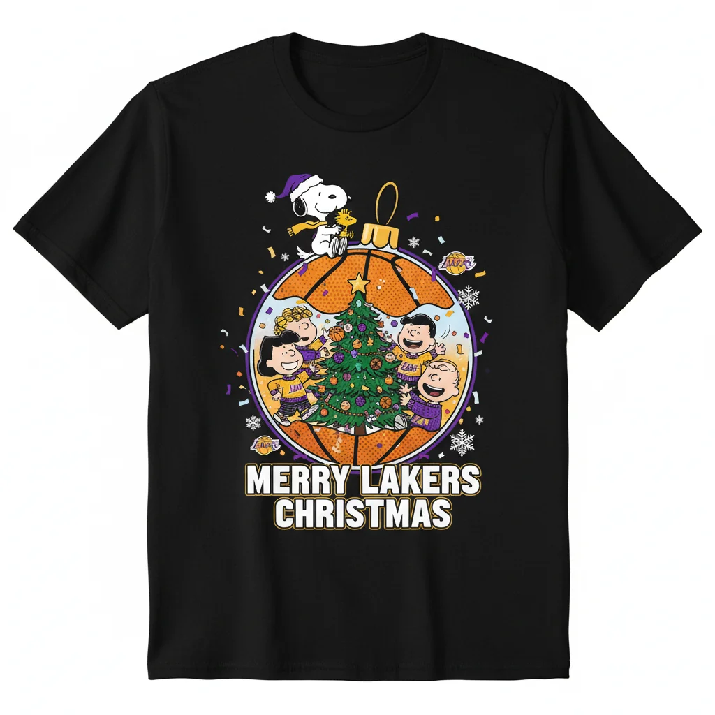 Snoopy & Friends Lakers Christmas Ornament