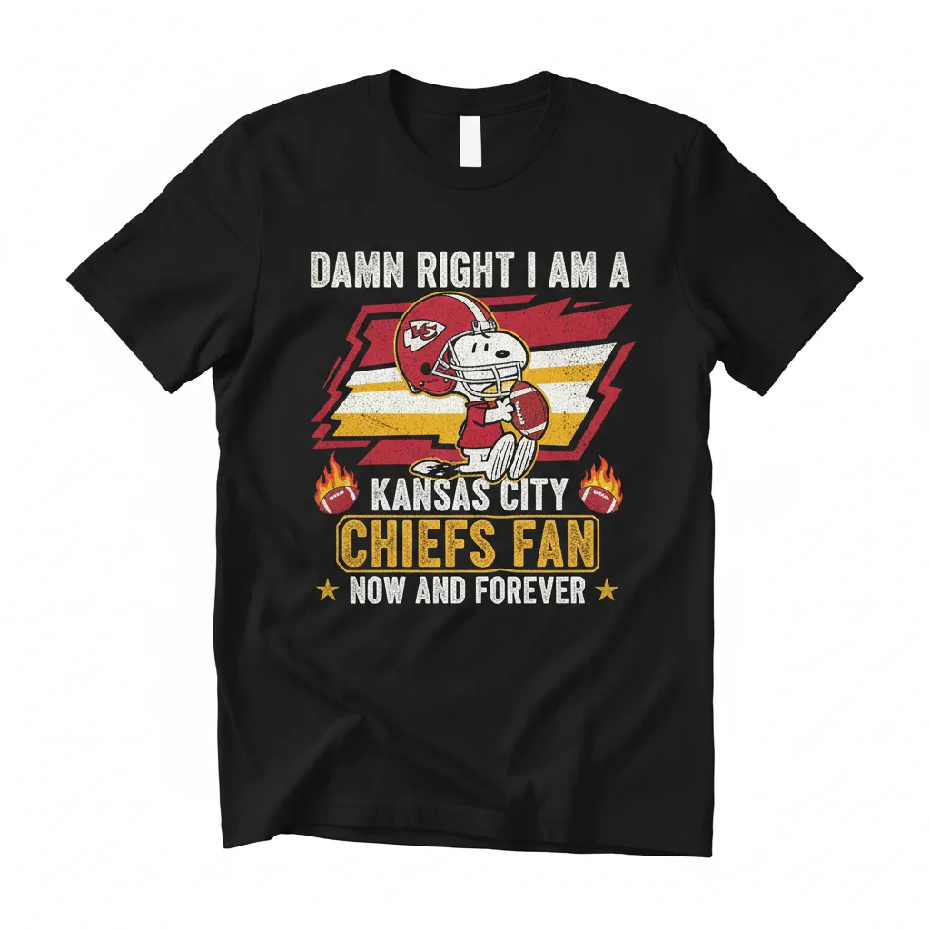 Snoopy Chiefs Fan Forever Tee