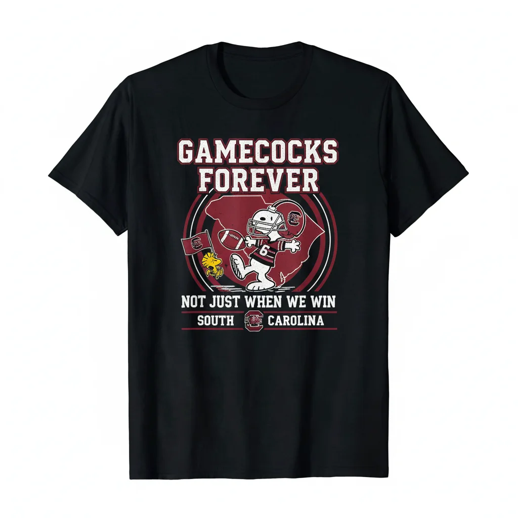 Snoopy Dog South Carolina Gamecocks Forever Shirt - Durable Fan Apparel