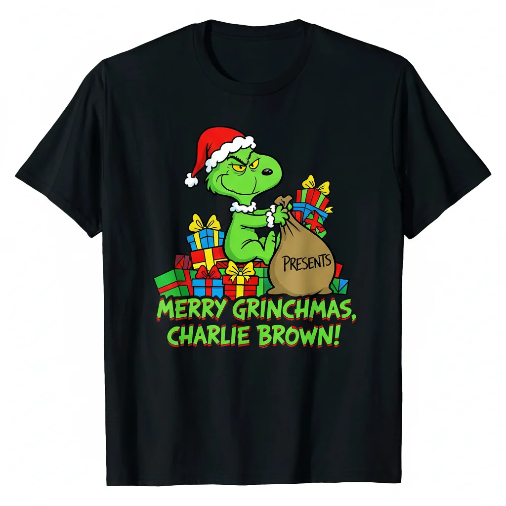 Snoopy Grinch Christmas Cheer Tee