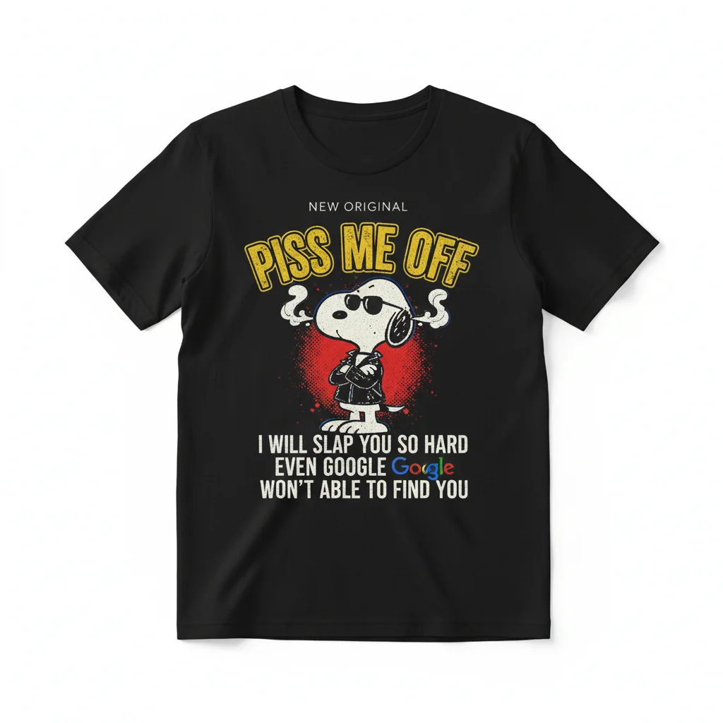 Snoopy 'Slap You So Hard' Premium Comfort Tee – Built to Last