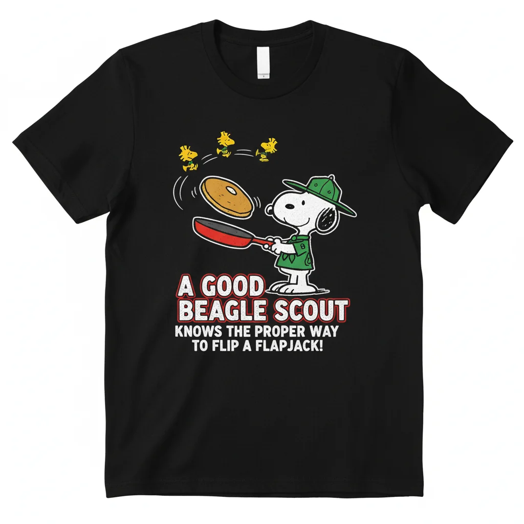 Beagle Scout Flapjack Flip Tee