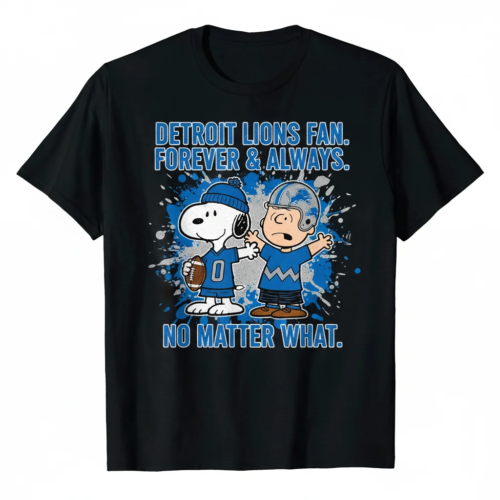 Snoopy x Charlie Brown Detroit Lions Fan Forever Ornament