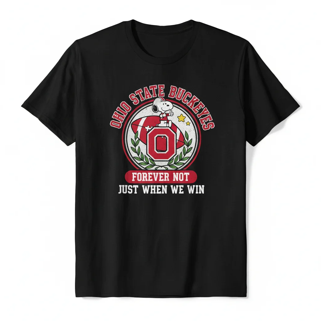Snoopy X Ohio State: Forever Win Tee