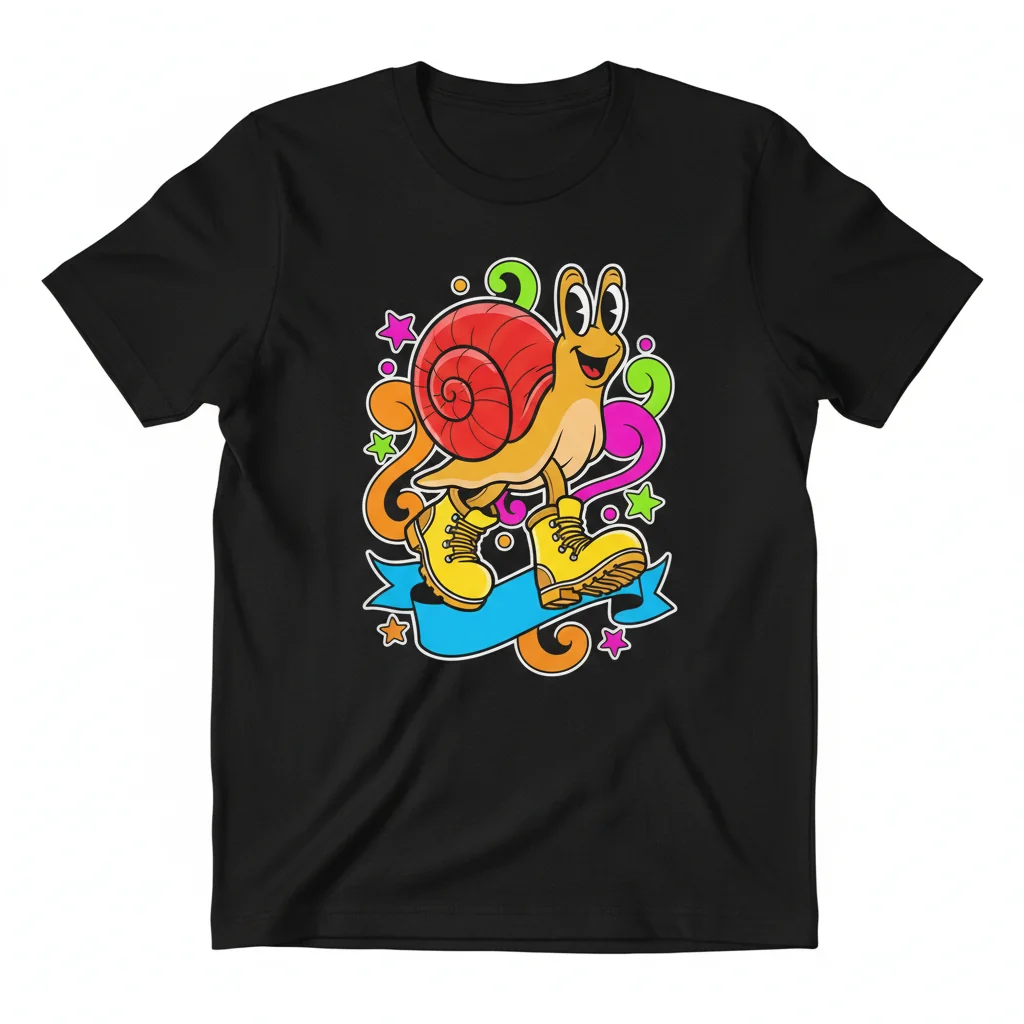 Snoots Essential Tee: Snail Boots Streetwear