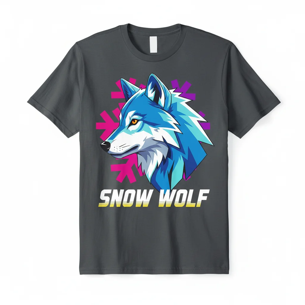 Snow Wolf // Essential Tee
