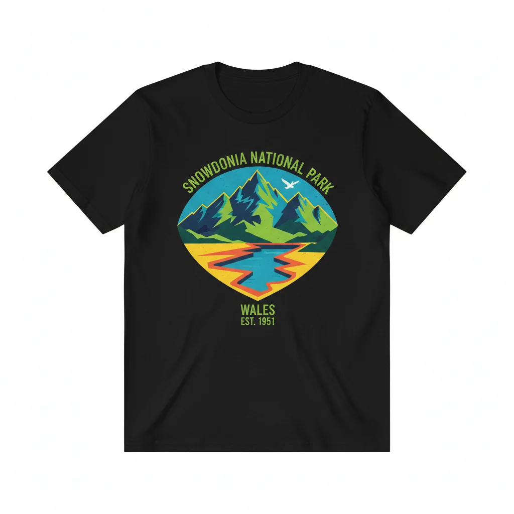 Snowdonia National Park Essential T-Shirt: Lasting Comfort, Vibrant Style