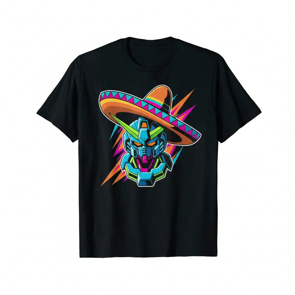 Sombrero Gundam Mobile Suit Anime T-Shirt - Premium Cotton Tee
