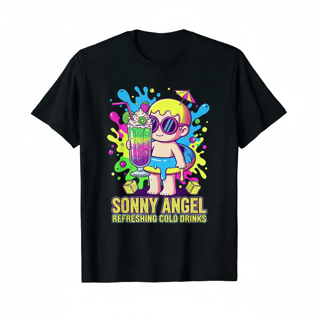 Sonny Angel Refreshing Cold Drinks Series T-Shirt - Premium Cotton Tee