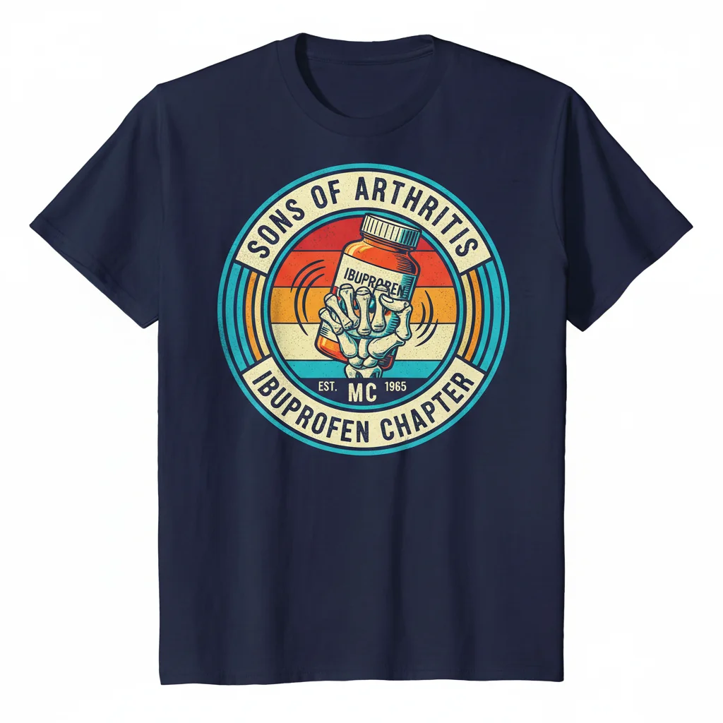 Sons Of Arthritis Ibuprofen Chapter T-Shirt - Funny Sarcastic Graphic Tee