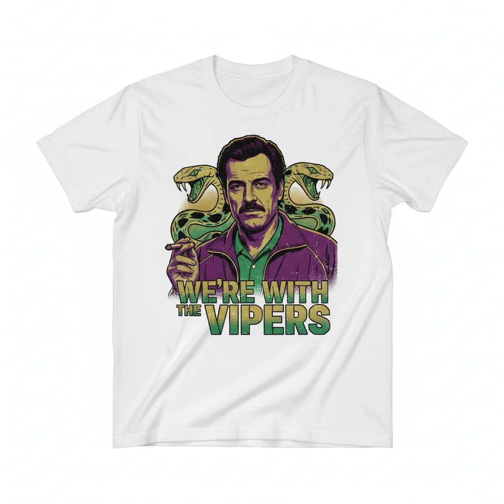 Sopranos Tony Soprano: Vipers Loyalty - Iconic White Tee