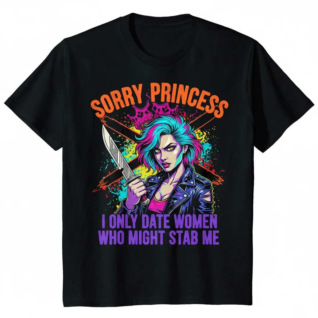 Sorry Princess, I Only Date Women Who Might Stab Me Tee