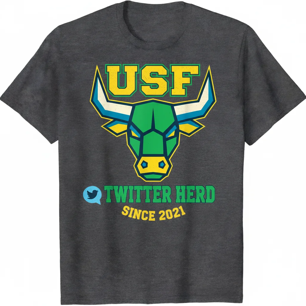 USF Bulls Twitter Herd Shirt – Durable, Pre-Shrunk Comfort Since 2021