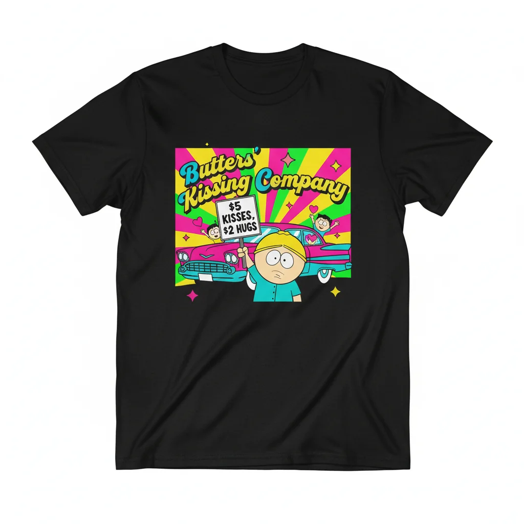 Butters' Kissing Company: South Park's Sweetest Statement Tee