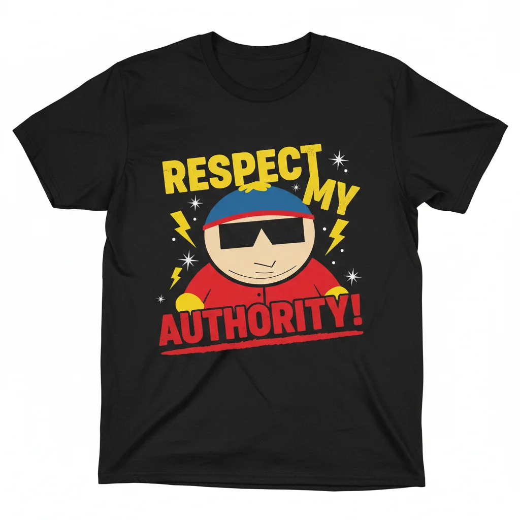 Cartman Respect My Authority South Park T-Shirt | Official Graphic Tee
