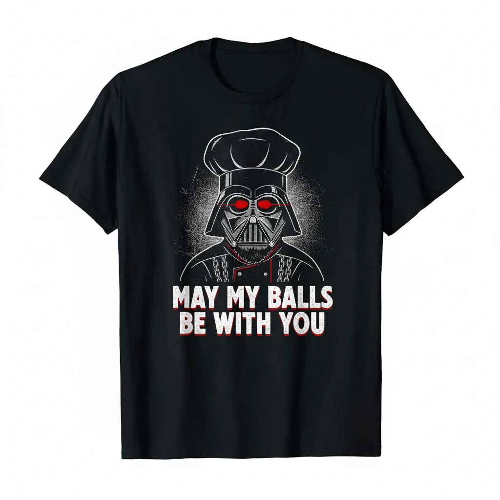 South Park Darth Chef "May My Balls Be With You" Essential T-Shirt – Premium Ring-Spun Cotton Tee