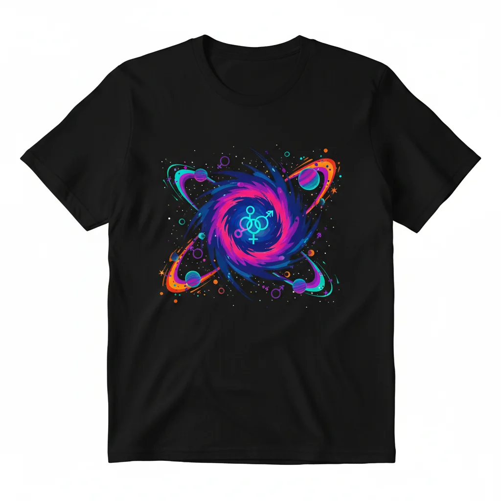Spacegender Pride Essential T-Shirt – Fade-Resistant & Perfect Fit
