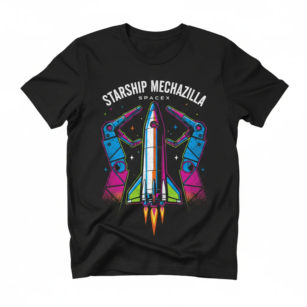 Starship Mechazilla Tee: Next-Gen Streetwear