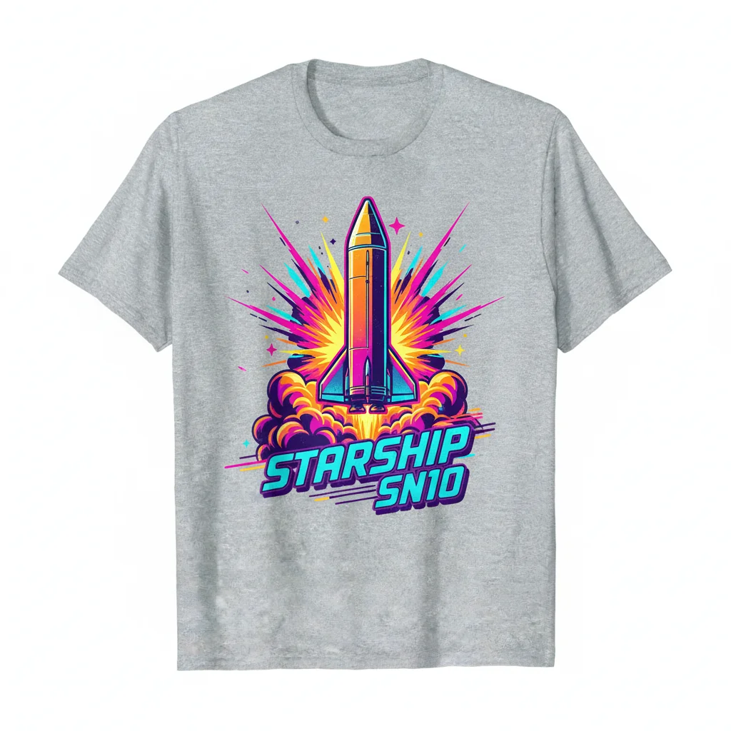 Starship SN10: A Leap of Faith Premium Graphic Tee