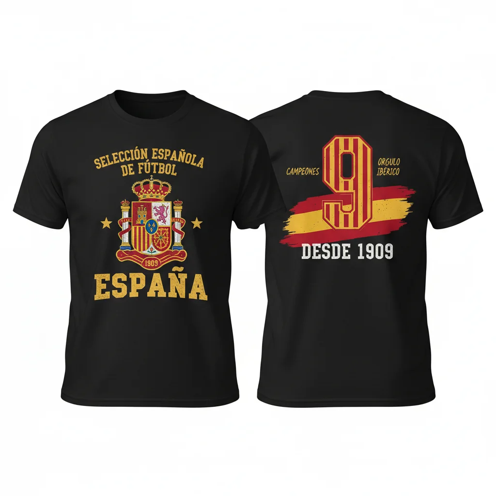Spain National Team 1909: A Legacy Graphic 2-Sided Shirt