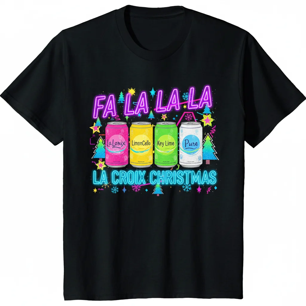 Sparkling La Croix Christmas Shirt | Festive & Ultra-Durable Holiday Tee