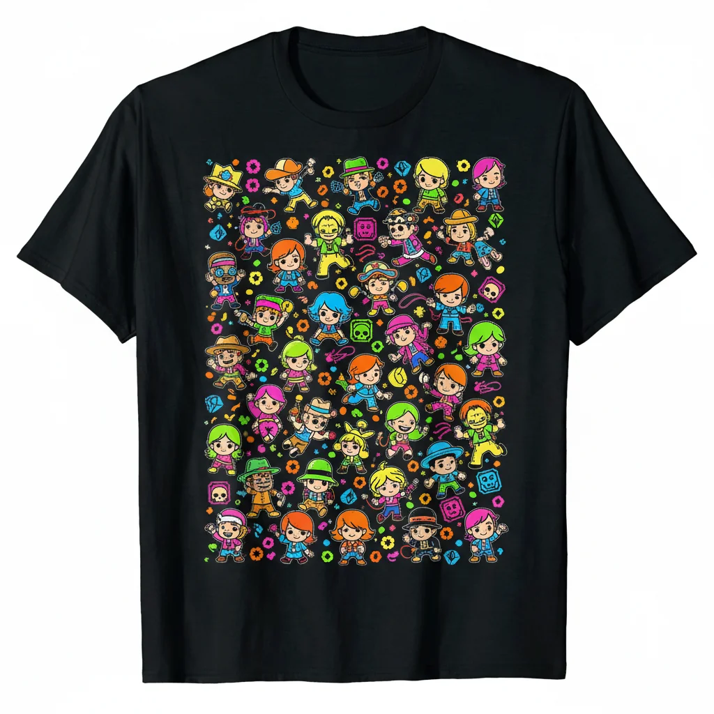 Durable Spelunky 2 All-Over Print Tee | Vibrant & Pre-Shrunk