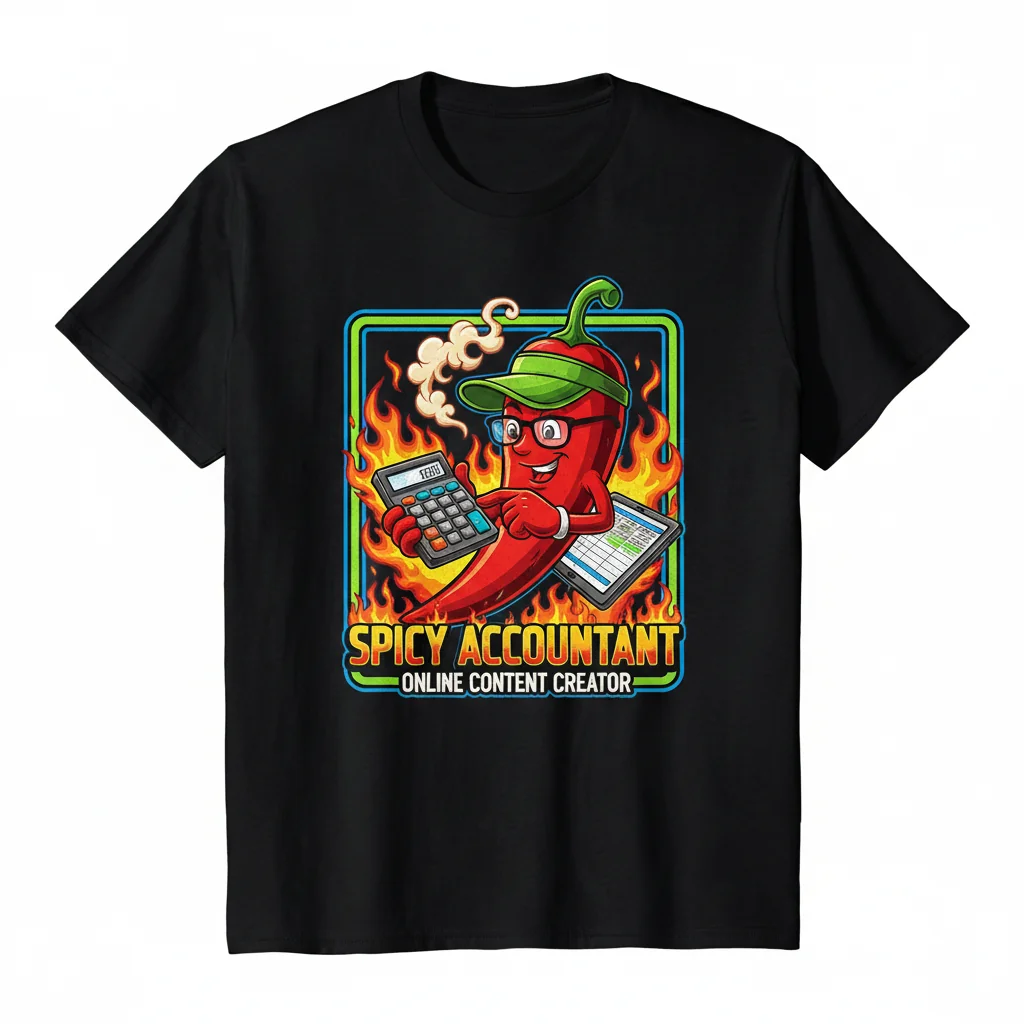 Spicy Accountant T-Shirt for Content Creators - Essential Unisex Tee