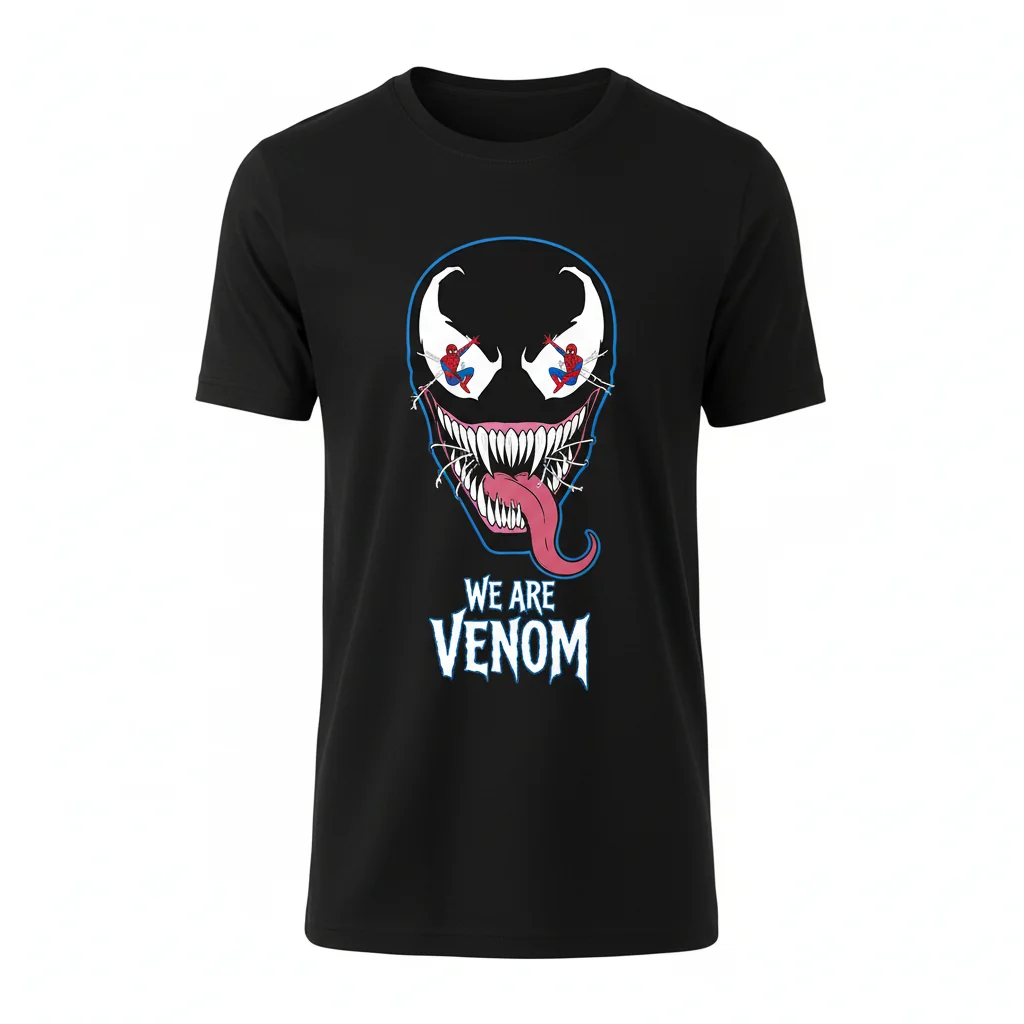 Spiderman y Venom: Camiseta de Alta Durabilidad y Confort Premium