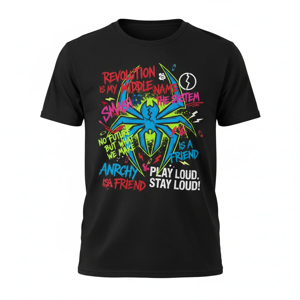 Spider-Verse Spider-Punk Hobie Brown Quotes T-Shirt | Premium Cotton Graphic Tee