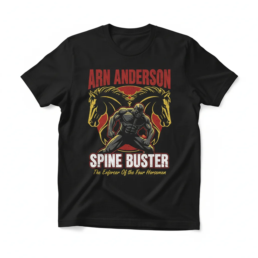 Arn Anderson "Spinebuster" Four Horsemen Shirt – Durable, Perfect Fit & Fade-Resistant