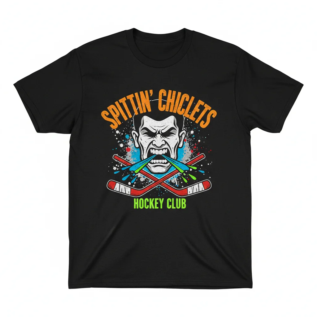 Spittin' Chiclets Hockey Club T-Shirt | Unisex Hockey Fan Apparel