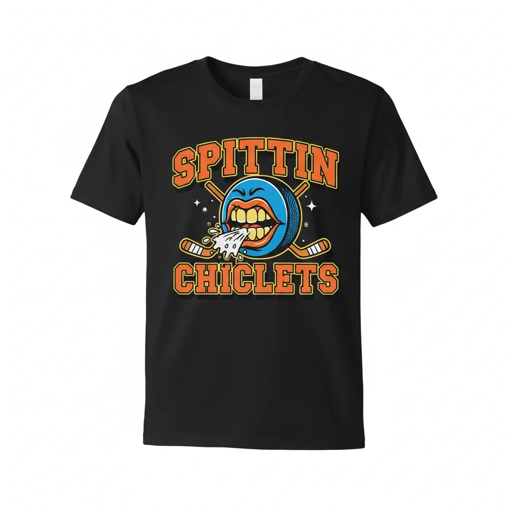 Spittin Chiclets Shirt | Hockey Podcast Graphic Tee | Barstool Sports Fan Merch