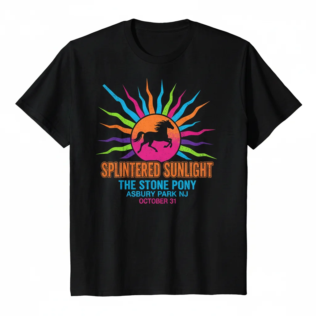 Splintered Sunlight: The Stone Pony Vibe - Asbury Park Art Tee