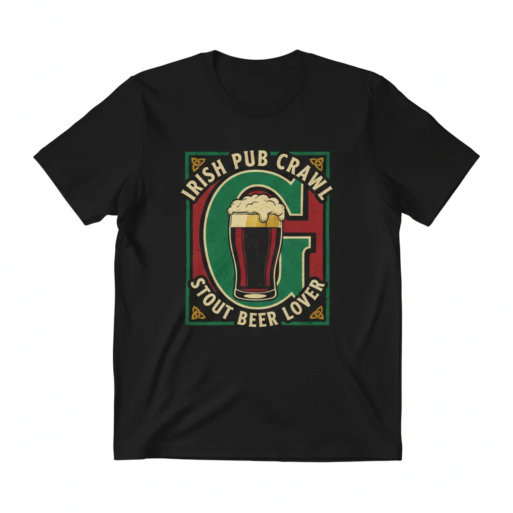 Split the G. Irish Pub Stout Tee - Guinness Fan Streetwear