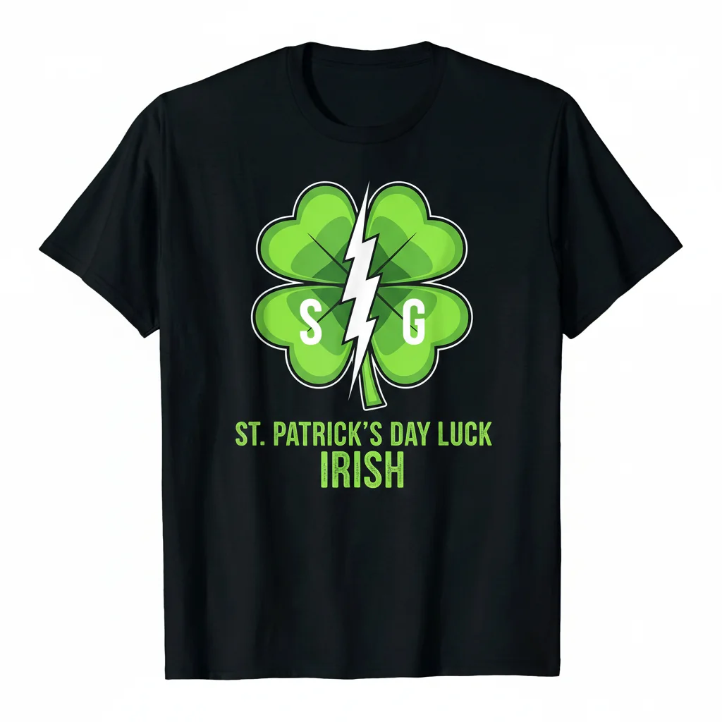 Split The G Irish Luck Tee | Original Artwork St. Patrick's Day Shirt