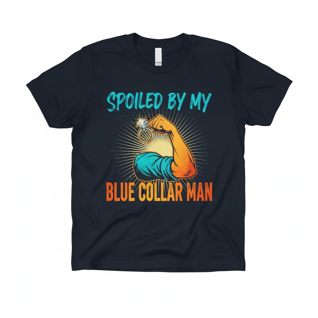 Spoiled by My Blue Collar Man - Premium Comfort Tee