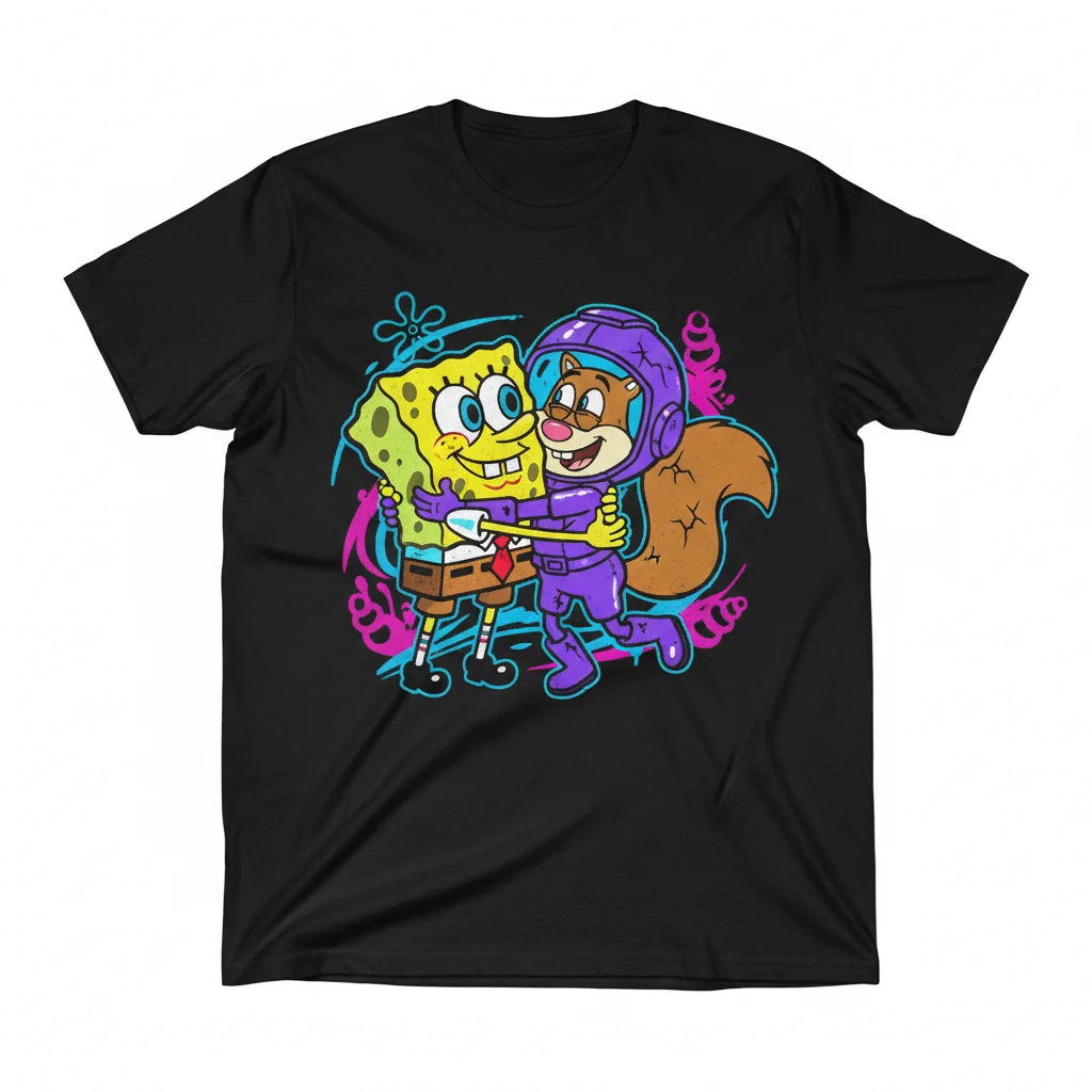 BFF Vibes: SpongeBob & Sandy Essential Tee
