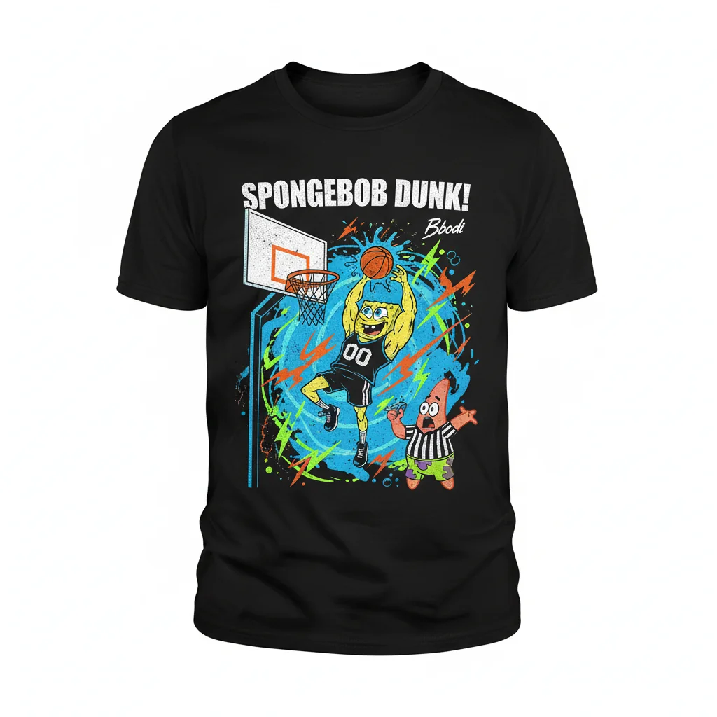 SpongeBob Dunking Essential T-Shirt: Dream Big & Play On