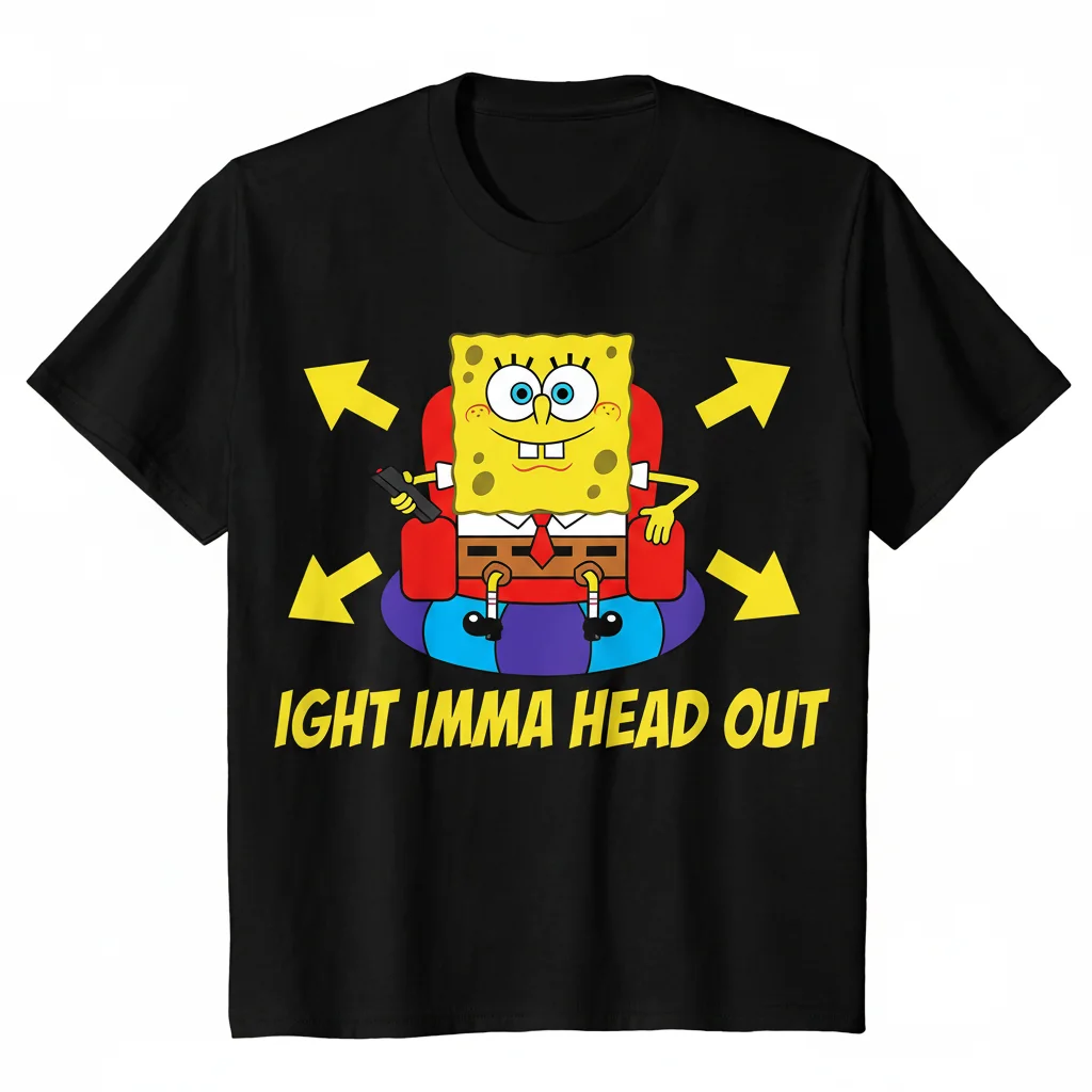 Spongebob 'Ight Imma Head Out' Premium Tee