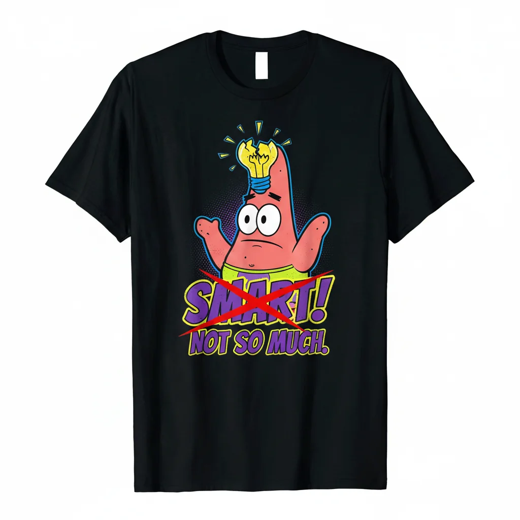 Spongebob Patrick Star: "The Genius of Stupidity" Essential Tee
