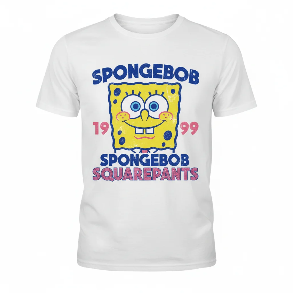 SpongeBob SquarePants 1999 Retro Faded Portrait Essential T-Shirt - Vintage Cartoon Fan Apparel