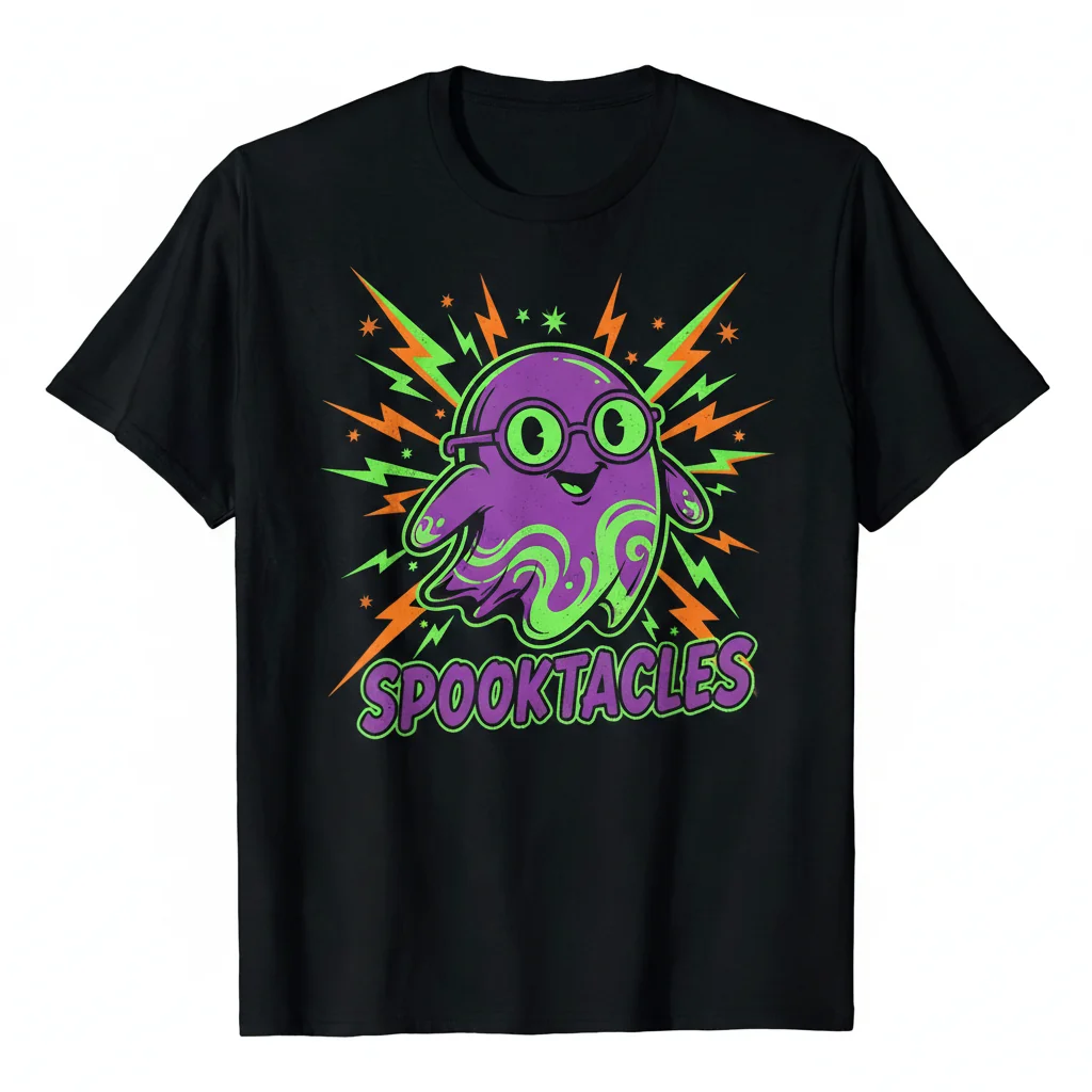 Spooktacles Ghost Pun Essential T-Shirt – Durable, Vibrant & Comfortable