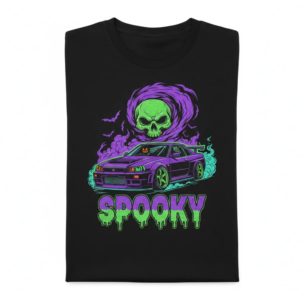 Spooky Halloween R34 Purple Essential T-Shirt - Comfortable Cotton Graphic Tee