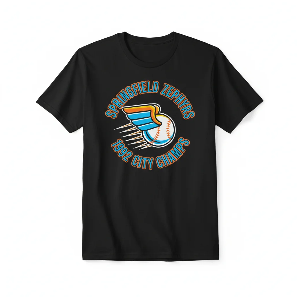 1992 City Champs Zephyrs Tee - Springfield Vintage Drop