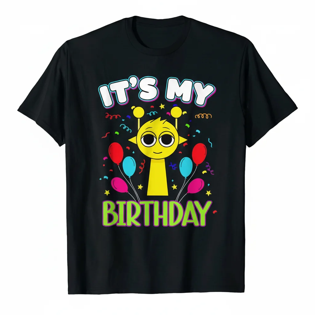 Sprunki 'It's My Birthday' Kids Tee