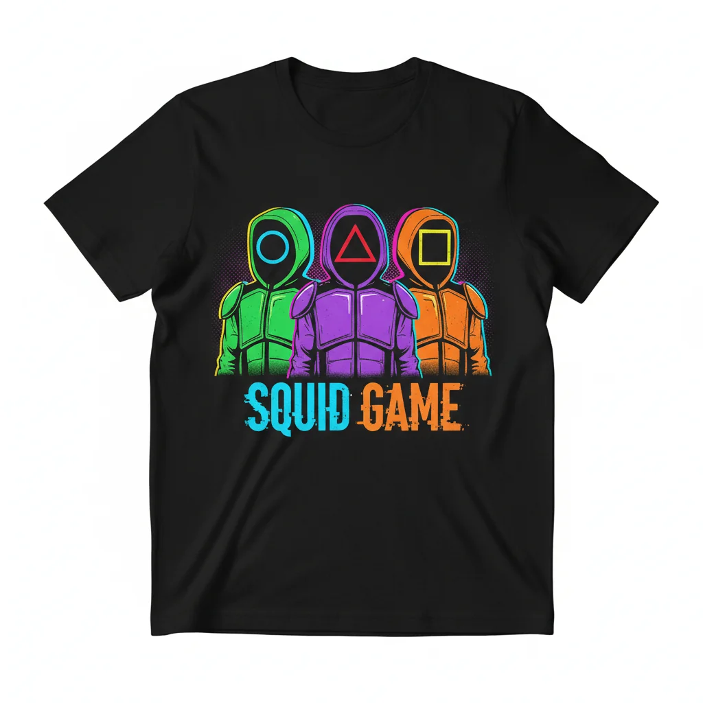 Squid Game's Enigmatic Guards - Wear the Thrill Essential T-Shirt