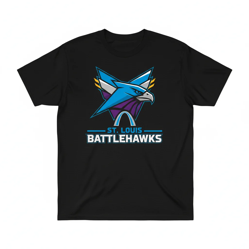 St. Louis Battlehawks Football Logo T-Shirt - Official XFL Fan Apparel