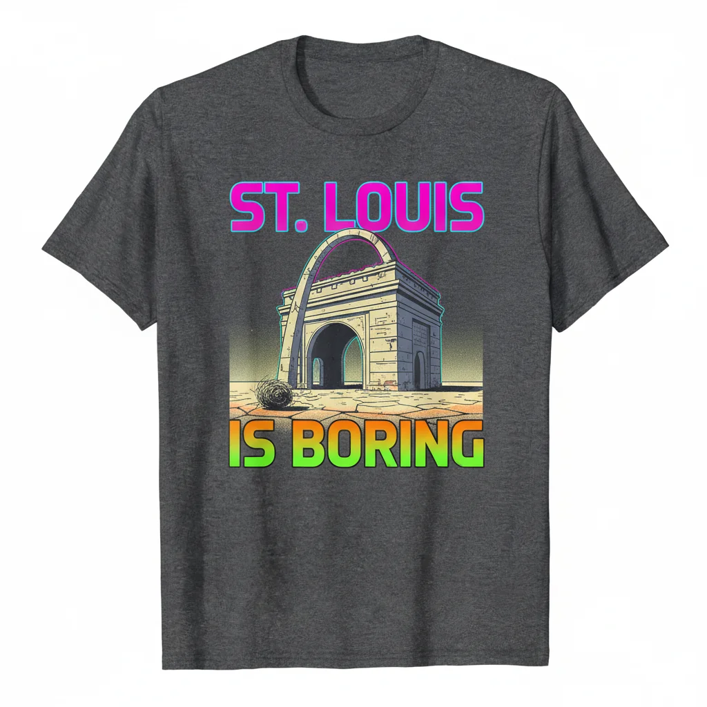 St. Louis is Boring: The Ultra-Durable, Fade-Resistant Essential T-Shirt